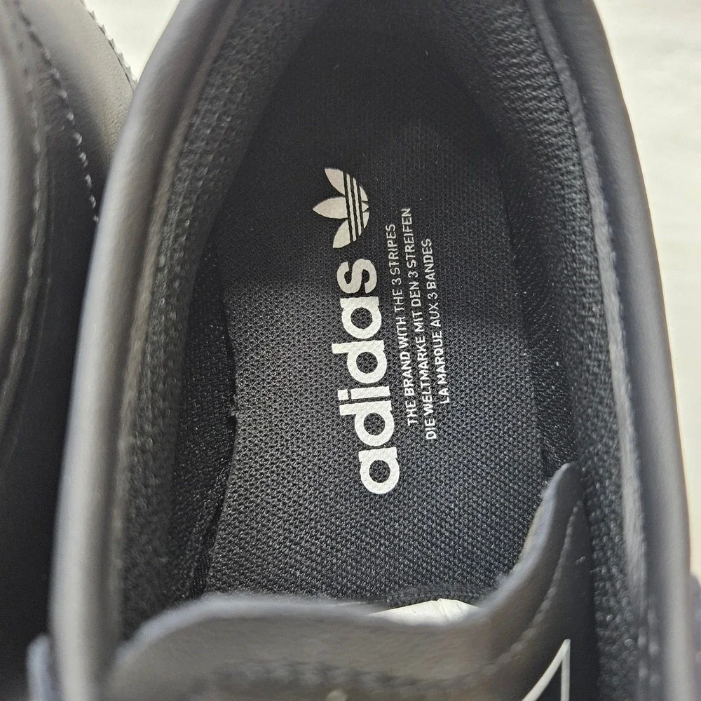 Adidas Italia 70s Leather‎ Sneakers JS1324 Black White Gum Men'S Size 10.5